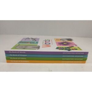Southwestern Advantage My Book of Numbers Colors Words Shapes Set of 4 Bilingual